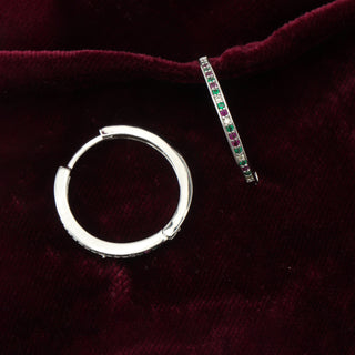 Colour Me Pretty Brass Hoop Earrings