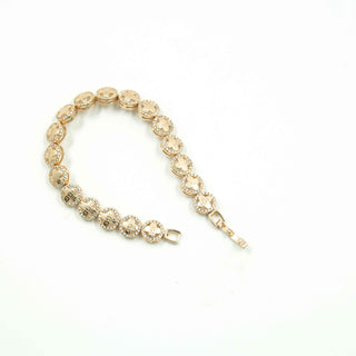 Golden Greek Key Brass Beads Bracelet