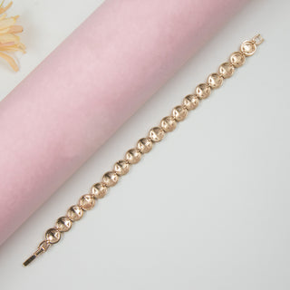 Golden Greek Key Brass Beads Bracelet