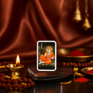 Nipura Shirdi Sai Silver Bar  (Acrylic Painted) 10g 999 Purity