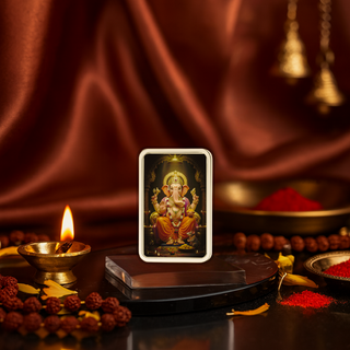 Nipura Divine Elegance – Lord Vinayaka Silver Bar (Acrylic Painted) 20g 999 Purity