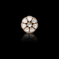 Kundan Mugdha Brass Ring