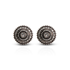 Mandala Alloy Stud Earrings