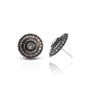 Mandala Alloy Stud Earrings