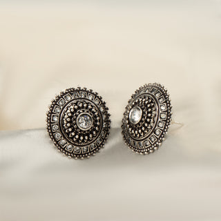 Mandala Alloy Stud Earrings