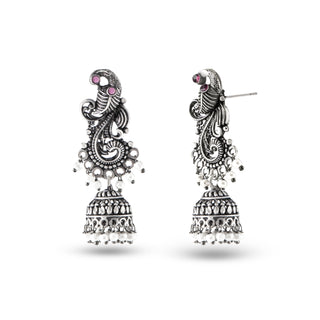 Mandala Alloy Pearl Jhumki