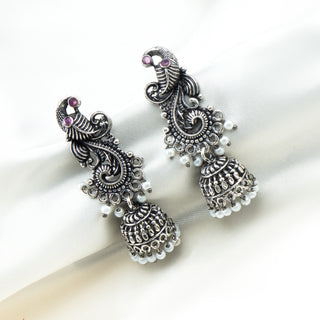 Mandala Alloy Pearl Jhumki