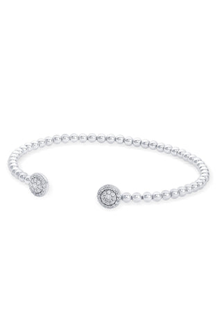 Nipura 925 Sterling Silver Classic Zircon Spring Bracelet