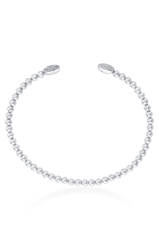 Nipura 925 Sterling Silver Classic Zircon Spring Bracelet