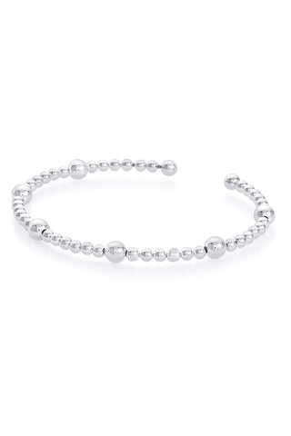 Nipura 925 Sterling Silver Classic Beaded Spring Bracelet