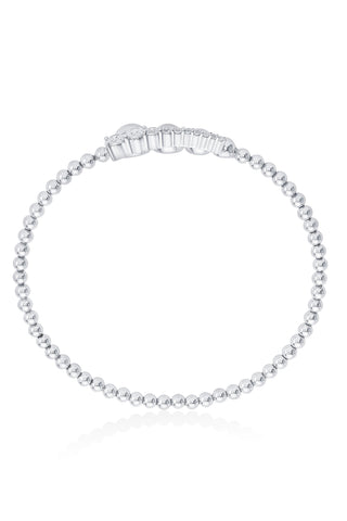 Nipura 925 Sterling Silver Assymmetric Spring Bracelet