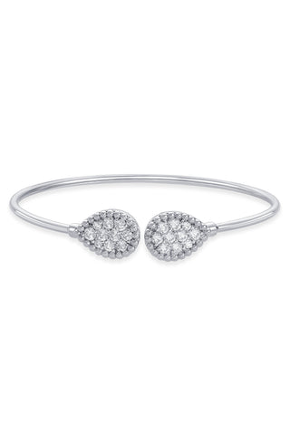 Nipura 925 Sterling Silver Zircon Pop Bangle