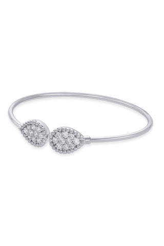 Nipura 925 Sterling Silver Zircon Pop Bangle