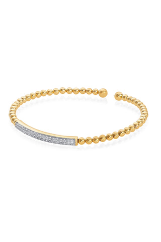 Nipura 925 Sterling Silver Kripta Spring Bracelet- Golden