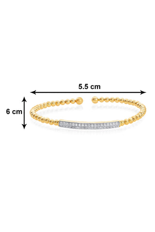 Nipura 925 Sterling Silver Kripta Spring Bracelet- Golden