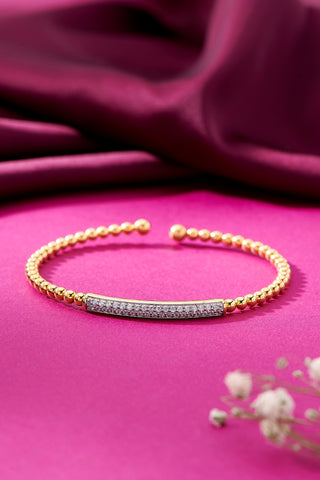 Nipura 925 Sterling Silver Kripta Spring Bracelet- Golden