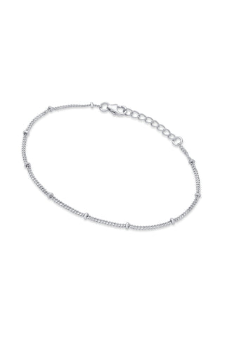 Nipura 925 Sterling Silver Plain Ball Chain Bracelet