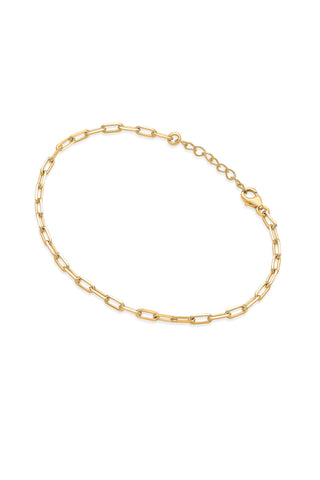 Nipura 925 Sterling Silver Golden Chic Chain Bracelet