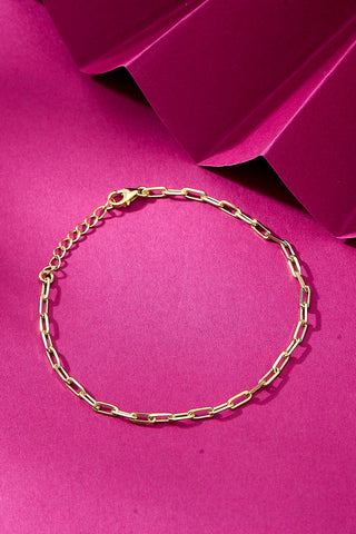 Nipura 925 Sterling Silver Golden Chic Chain Bracelet