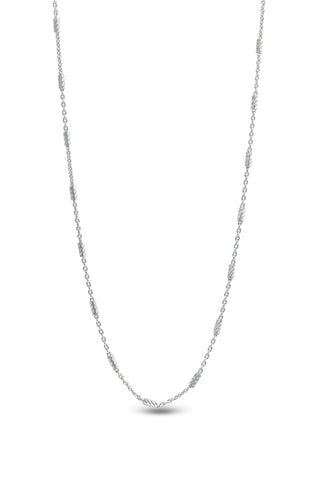 Nipura 925 Sterling Silver Bead Twist Link Chain