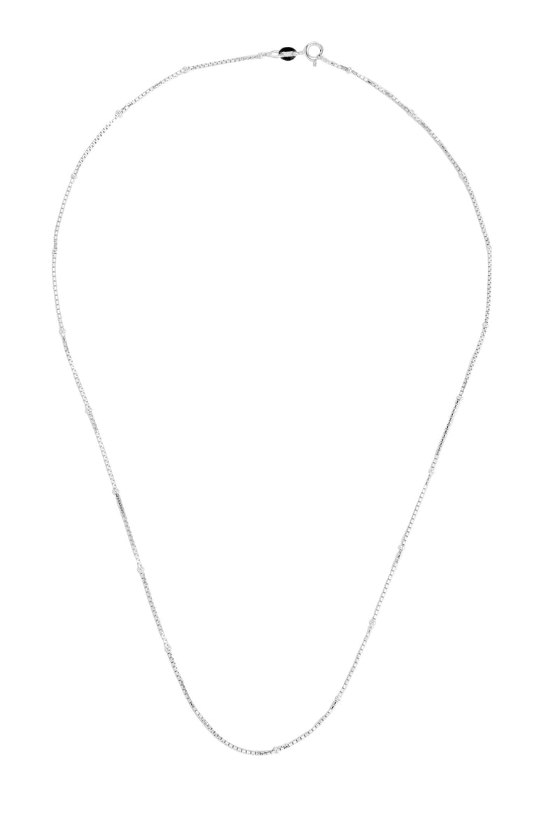 Nipura 925 Sterling Silver Box Ball Chain