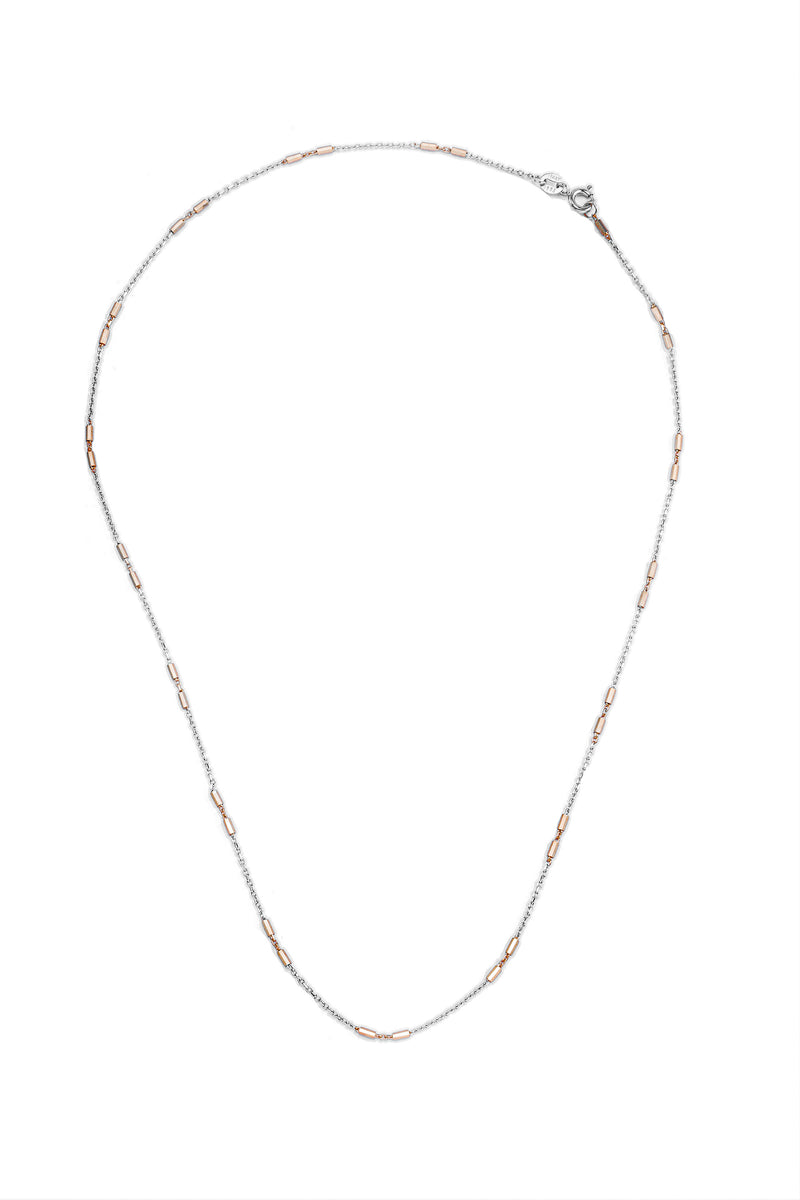 Nipura 925 Sterling Silver Two-tone Bead Chain