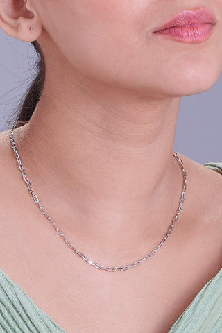 Nipura 925 Sterling Silver Chic Chain Necklace