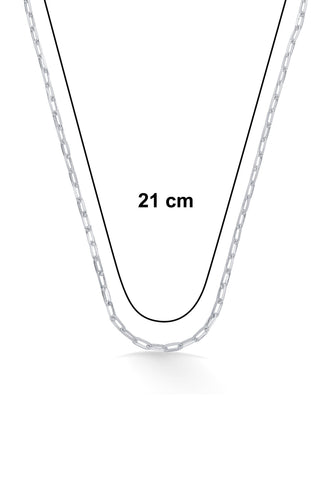 Nipura 925 Sterling Silver Chic Chain Necklace