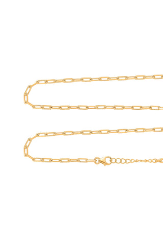 Nipura 925 Sterling Silver Golden Chic Chain Necklace