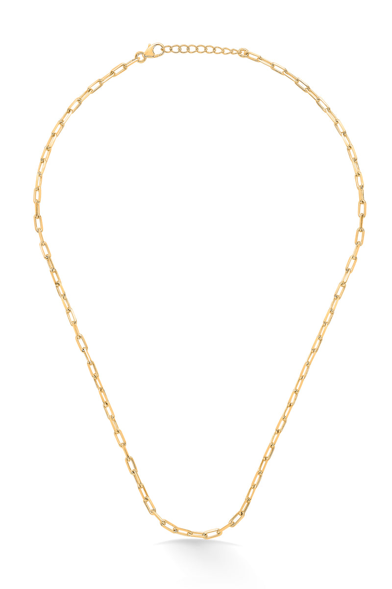 Nipura 925 Sterling Silver Golden Chic Chain Necklace