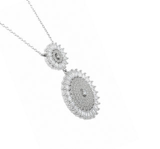 White CZ Sterling Silver Chain | Nipura