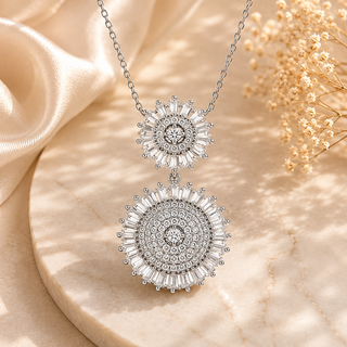 White CZ Sterling Silver Chain | Nipura