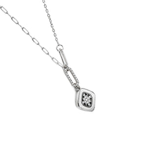 White CZ Sterling Silver Chain | Nipura
