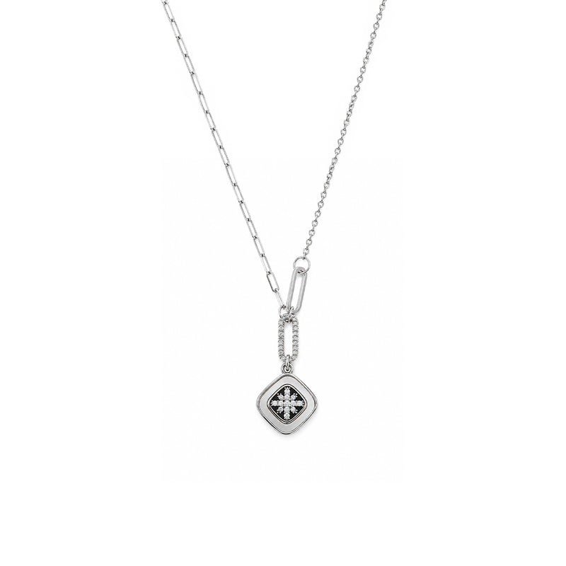 White CZ Sterling Silver Chain | Nipura