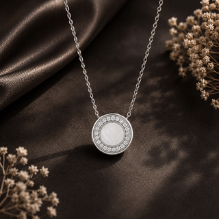White CZ Sterling Silver Chain | Nipura