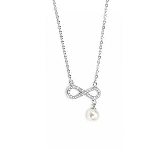 White Chain with Rhodium finish CZ Sterling Silver Chain | Nipura