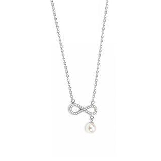 White Chain with Rhodium finish CZ Sterling Silver Chain | Nipura