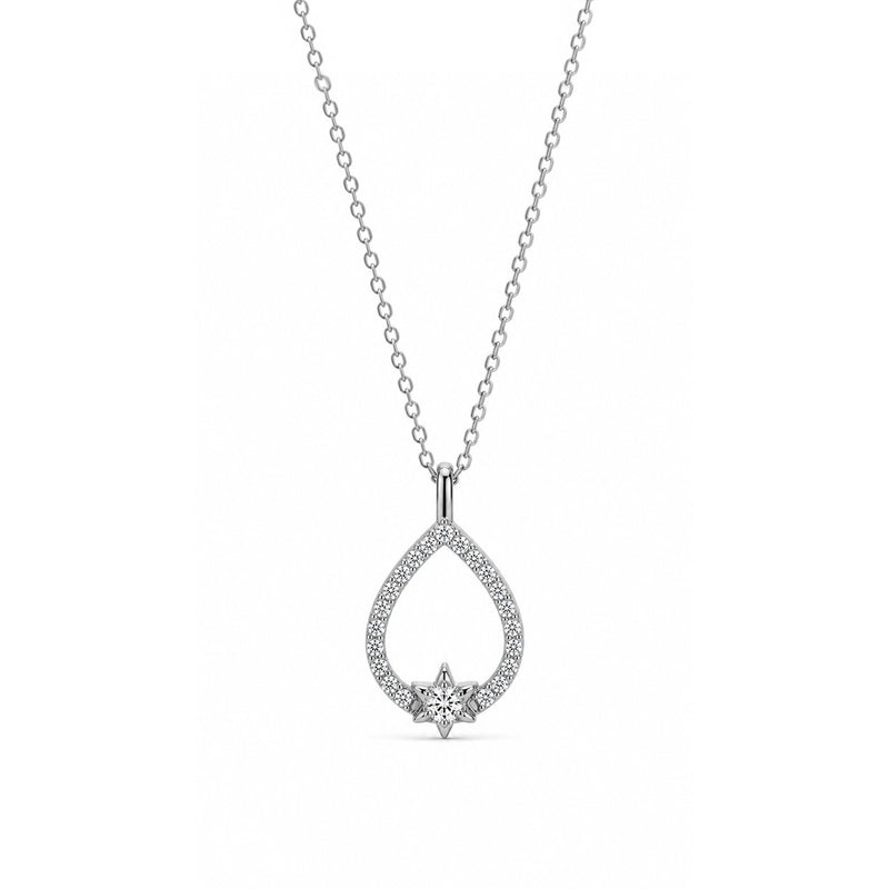 White CZ Sterling Silver Chain | Nipura