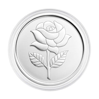10g 999 Authentic Pure Silver Coin – Flower Embossed, Round Shape | Nipura premium box