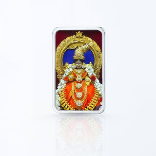 Nipura Blessed Varalakshmi  – Goddess Varalakshmi  999 Silver Bar (20g, Acrylic Painted)