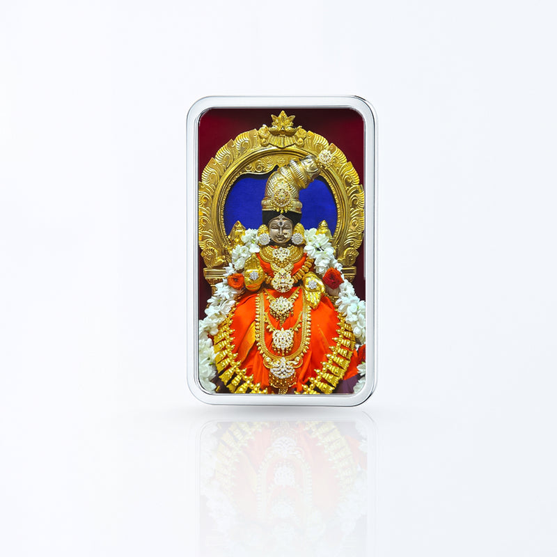 Nipura Blessed Varalakshmi  – Goddess Varalakshmi  999 Silver Bar (20g, Acrylic Painted)