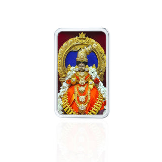 Nipura Blessed Varalakshmi  – Goddess Varalakshmi  999 Silver Bar (20g, Acrylic Painted)
