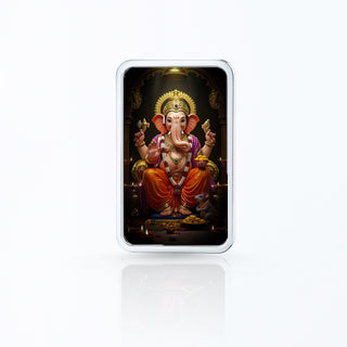 Nipura Divine Elegance – Lord Vinayaka Silver Bar (Acrylic Painted) 20g 999 Purity