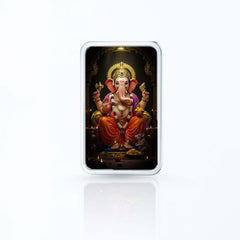 20g Lord Vinayaka – Divine Elegance 999 Purity Silver Bar (Acrylic Painted)