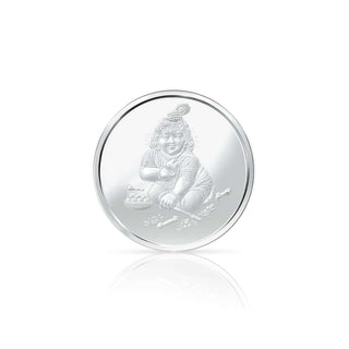 5g Pure Silver Coin – Bal Krishna Engraving | Divine Collectible | Premium Gift Item