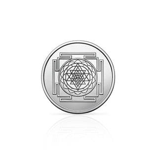 5g Pure Silver Coin – Sri Yantra Engraving | Sacred Geometry | Prosperity & Protection Coin