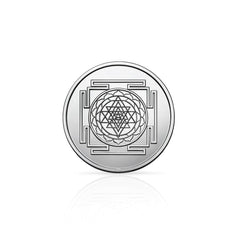 5g Pure Silver Coin – Sree Yantra Engraving | Sacred Geometry | Prosperity & Protection Coin