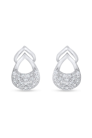 Nipura 925 Sterling Silver Graceful Teardrop Zircon Pendant Set