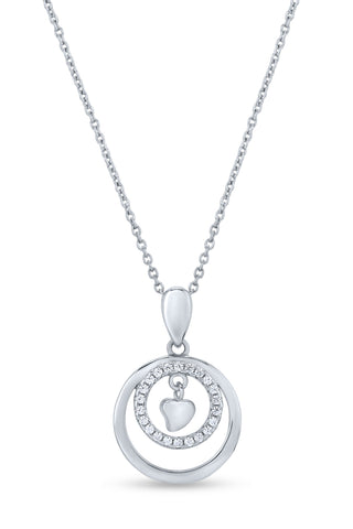 Nipura 925 Sterling Silver Love in Harmony Pendant Set