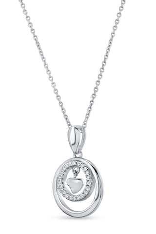 Nipura 925 Sterling Silver Love in Harmony Pendant Set